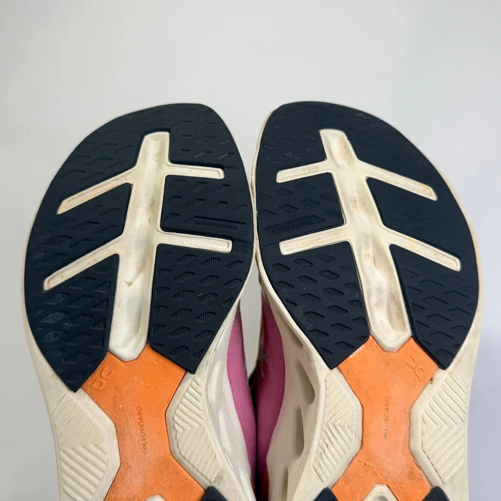 On Cloudeclipse Running Shoes Womens 7 Pink Orange Performance Athletic